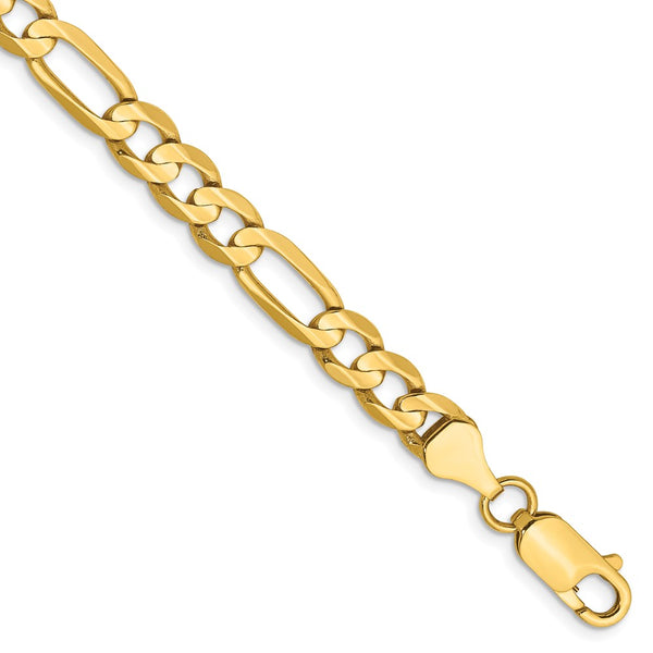 14k 6mm Concave Open Figaro Chain-WBC-LFG160-9