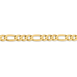 14k 6.75mm Concave Open Figaro Chain-WBC-LFG180-7