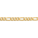 14k 7.5mm Concave Open Figaro Chain-WBC-LFG200-22