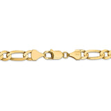 14k 7.5mm Concave Open Figaro Chain-WBC-LFG200-8