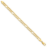 14k 7.5mm Concave Open Figaro Chain-WBC-LFG200-8