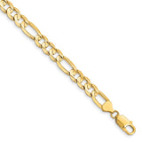 14k 7.5mm Concave Open Figaro Chain-WBC-LFG200-8