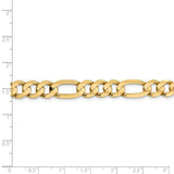 14k 8.75mm Concave Open Figaro Chain-WBC-LFG220-9