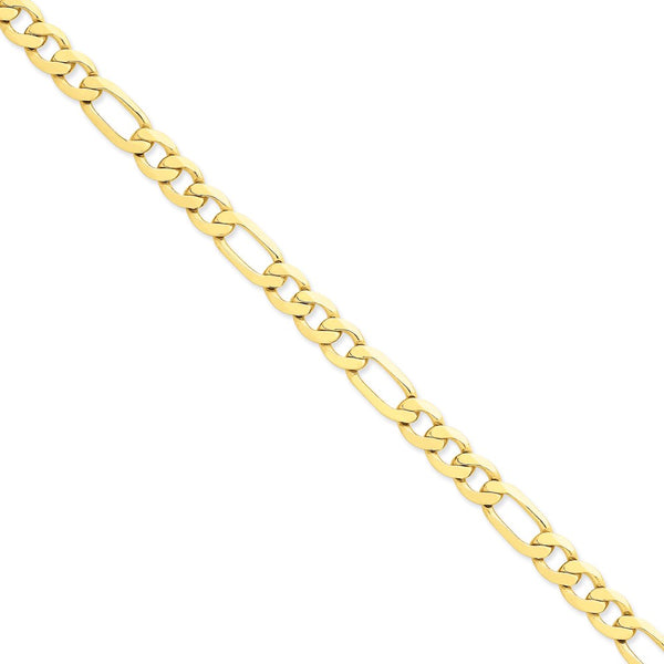 14k 8.75mm Concave Open Figaro Chain-WBC-LFG220-9