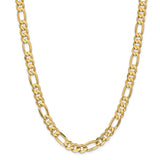 14k 8.75mm Concave Open Figaro Chain-WBC-LFG220-24