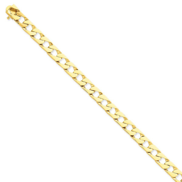 14K 7.9mm Hand-polished Fancy Link Bracelet-WBC-LK148-9