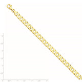 14k 7.4mm Hand-polished Fancy Link Chain-WBC-LK149-8