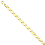 14k 7.4mm Hand-polished Fancy Link Chain-WBC-LK149-8