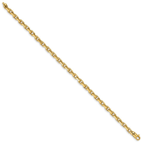 14k 4.2mm Hand-Polished Fancy Link Chain-WBC-LK302-7