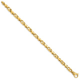 14k 5.5mm Fancy Link Bracelet-WBC-LK316-8