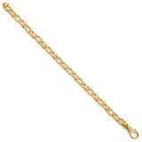 14k 4.8mm Polished Fancy Link Bracelet-WBC-LK359-7