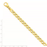 14K 9mm Polished Fancy Link Bracelet-WBC-LK374-9