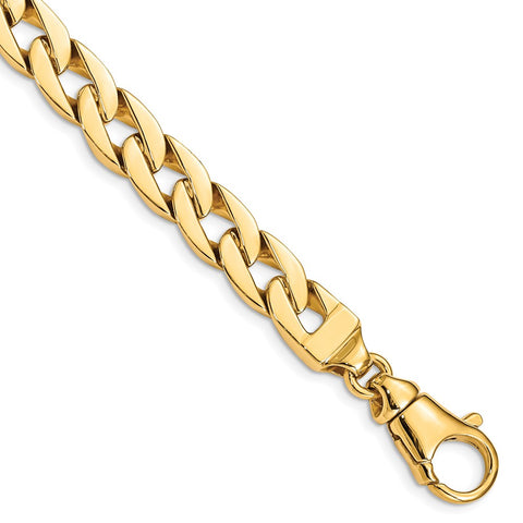 14K 9mm Polished Fancy Link Bracelet-WBC-LK374-8