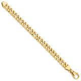 14k 10mm Polished Fancy Link Bracelet-WBC-LK386-8.5