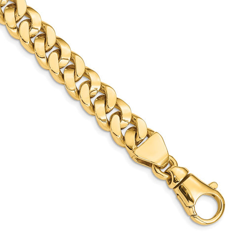 14k 10mm Polished Fancy Link Bracelet-WBC-LK386-8.5