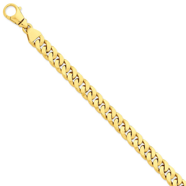 14k 10mm Polished Fancy Link Bracelet-WBC-LK386-9