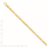 14K 4.8mm Polished Fancy Link Bracelet-WBC-LK396-8