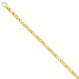 14K 4.8mm Polished Fancy Link Bracelet-WBC-LK396-8