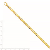 14k 5.80mm Polished Fancy Link Bracelet-WBC-LK399-8.25