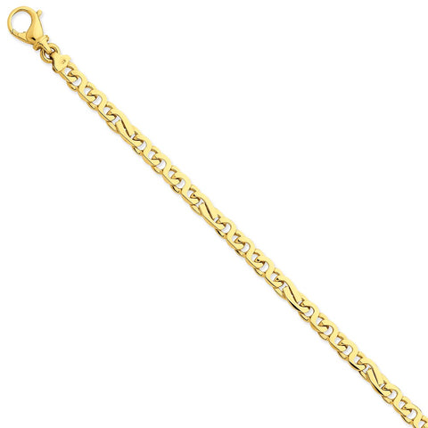 14K 5.8mm Polished Fancy Link Bracelet-WBC-LK400-8