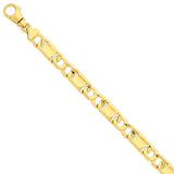 14k 10.4mm Hand-polished Fancy Link Chain-WBC-LK412-9