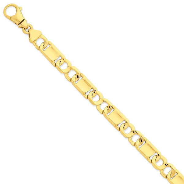 14k 10.4mm Hand-polished Fancy Link Chain-WBC-LK412-9