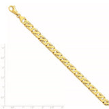 14K 7.9mm Fancy Link Bracelet-WBC-LK417-9