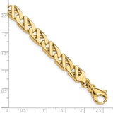 14K 7.9mm Fancy Link Bracelet-WBC-LK417-8.25