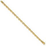 14k 5.9mm Hand-polished Fancy Link Bracelet-WBC-LK437-8.5