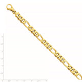 14k 7.7mm Polished Fancy Link Bracelet-WBC-LK459-9