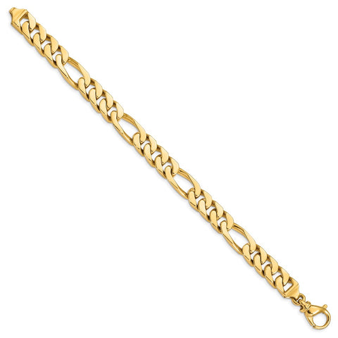 14k 9.2mm Polished Fancy Link Bracelet-WBC-LK460-8