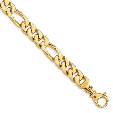 14k 9.2mm Polished Fancy Link Bracelet-WBC-LK460-8