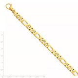 14k 8.5mm Polished Fancy Link Bracelet-WBC-LK462-9