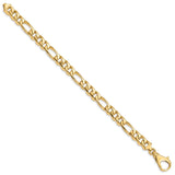 14k 8.5mm Polished Fancy Link Bracelet-WBC-LK462-8