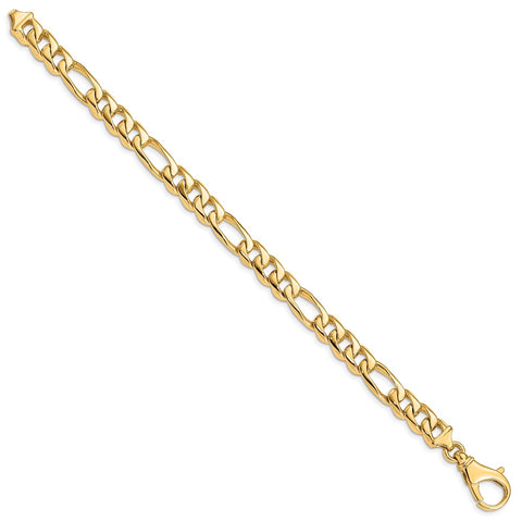 14k 8.5mm Polished Fancy Link Bracelet-WBC-LK462-8