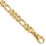 14k 10.9mm Polished Fancy Link Bracelet-WBC-LK463-8.5