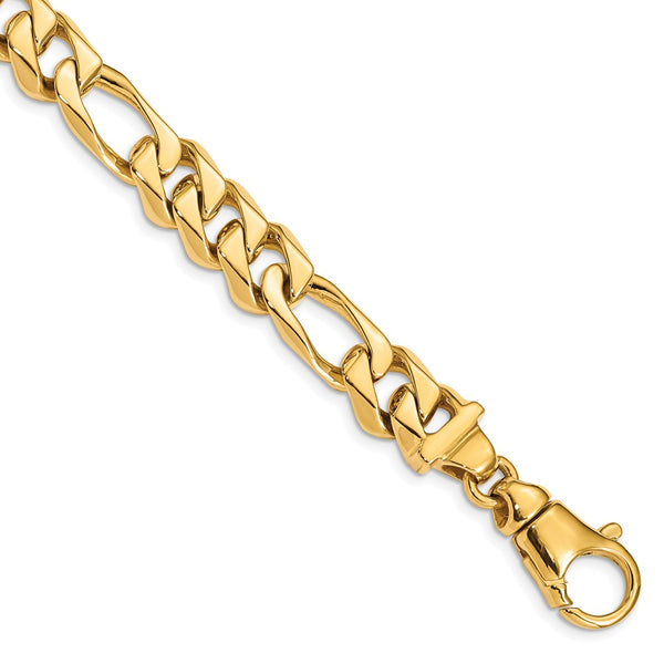 14k 10.9mm Polished Fancy Link Bracelet-WBC-LK463-8.5