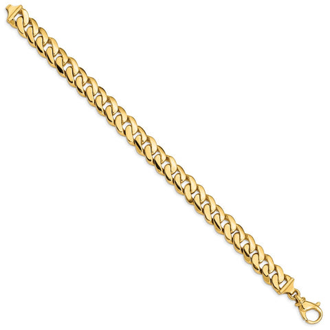 14k 10.75mm Polished Fancy Link Bracelet-WBC-LK469-8.5