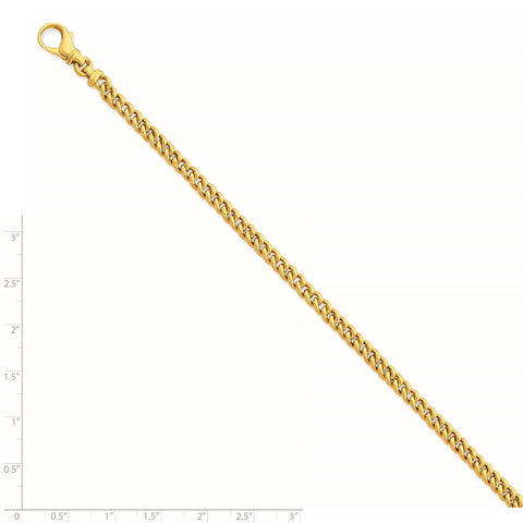 14k 4.5mm Polished Fancy Link Bracelet-WBC-LK580-8