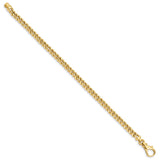 14k 4.5mm Polished Fancy Link Bracelet-WBC-LK580-7