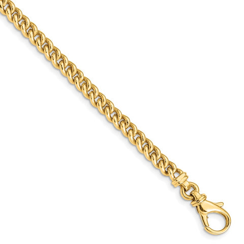 14k 4.5mm Polished Fancy Link Bracelet-WBC-LK580-7