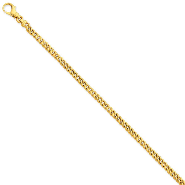 14k 4.5mm Polished Fancy Link Bracelet-WBC-LK580-8