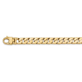 14k 10.20mm Hand-polished Long Link Half Round Curb Chain-WBC-LK590-9.25