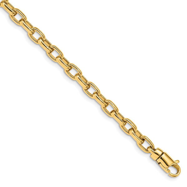 14k 5.0mm Polished Fancy Link Bracelet-WBC-LK662-8.25