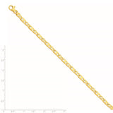 14k 4.4mm Fancy Link Bracelet-WBC-LK669-8.25