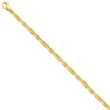 14k 5mm Hand-polished Fancy Link Chain-WBC-LK738-24