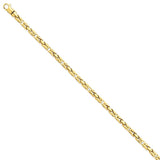 14k 4.1mm Hand-polished Byzantine Link Chain-WBC-LK744-9