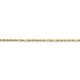 14k 1.8mm D/C Milano Rope Chain Anklet-WBC-MIL030-10