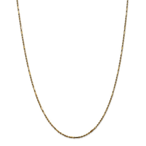 14k 1.8mm D/C Milano Rope Chain-WBC-MIL030-18