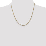 14k 2.25mm D/C Milano Rope Chain-WBC-MIL035-20